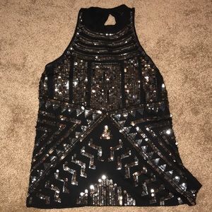 Express sparkly tank top